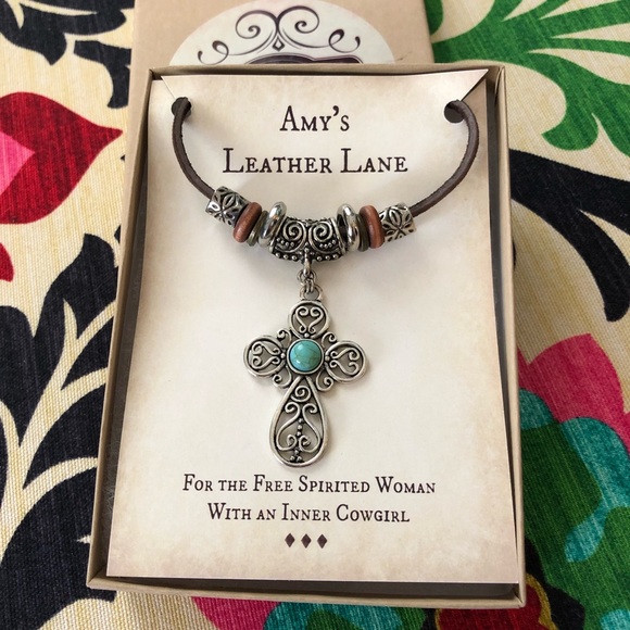 Boho Cross Necklace - Picture 2 of 5